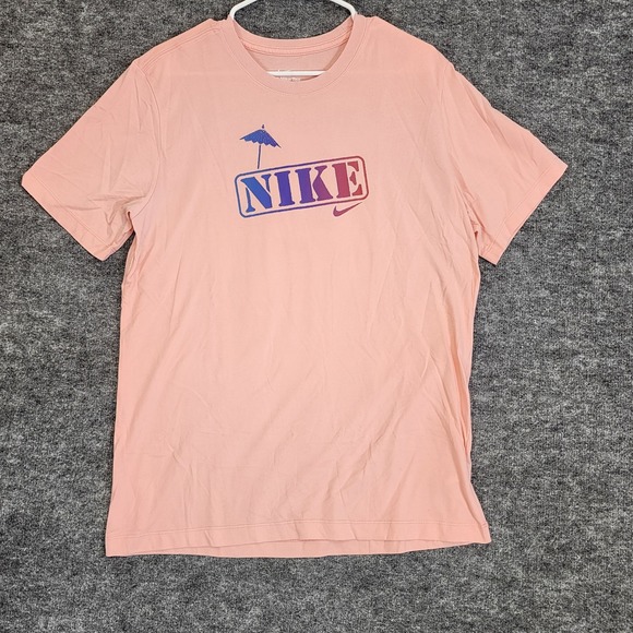 Nike DRI-FIT The Nike Tee Shirt Mens Party At The Rack  Graphic Large Coral - Picture 1 of 8